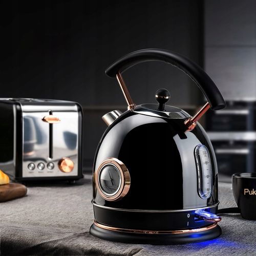 CZAJNIK ELEKTRYCZNY BEZPRZEWODOWY LED MODNY 1,8L 1500W INOX Z TERMOMETREM na Arena.pl