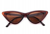 Okulary KOCIE OCZY Przeciwsłoneczne BRĄZ HIT2018