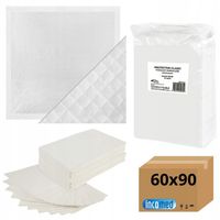 Podkłady chłonne JEDNORAZOWE maty HIGIENICZNE mocne 60x90 cm BIAŁE 30 szt.