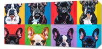 Obraz 60x30cm Buldogi Francuskie