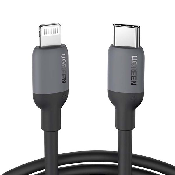 Kabel USB-C do Lightning UGREEN US387, 1m (czarny) zdjęcie 1