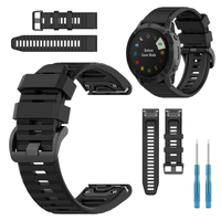 Pasek do Garmin Fenix 5X 6X 7X Pro Solar Epix Pro 51mm czarny QuickFit 26mm