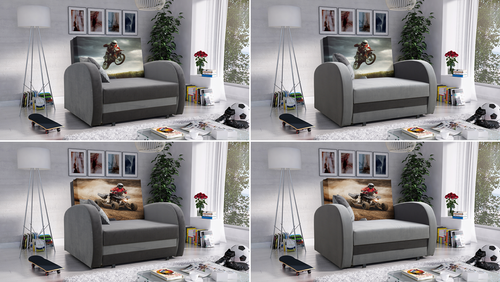 Sofa TOLA, pojemnik na pościel, bogata kolorystyka na Arena.pl