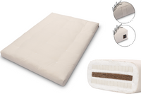 Materac 140x200 z kokosem i 2x lateks - Futon Comfort Relax - Ecru