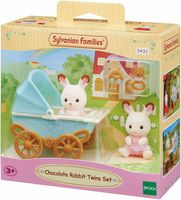 SYLVANIAN FAMILIES ZESTAW Z BLIŹNIAKAMI KRÓLIKÓW Z CZEKOLADOWYMI USZAMI Z W