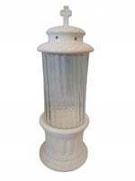 LAMPION ZNICZ CERAMICZNY ZS4 Biały35 cm