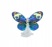 Spinka klamra plastikowa motyl duża niebieski 7cm