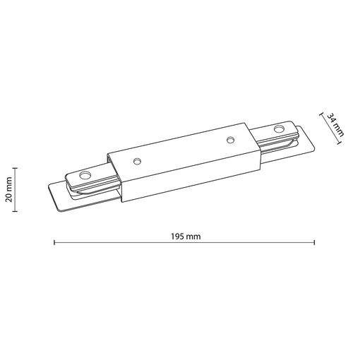 łącznik prosty do szynoprzewodu 1f tracer 4530 tk lighting na Arena.pl