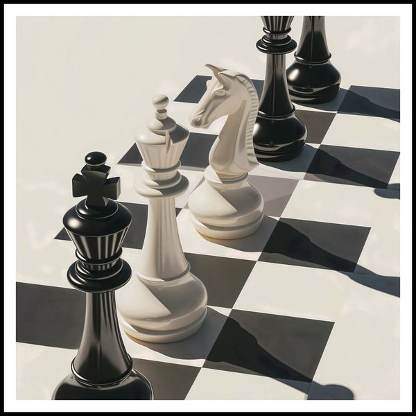 Plakat 100x100cm Szach i Mat zdjęcie 3