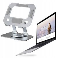 Regulowany aluminiowy stojak na laptop tablet – stabilna podstawka