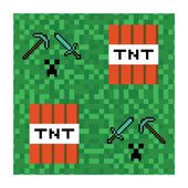 Serwetki papierowe piksele TNT Minecraft 20szt.