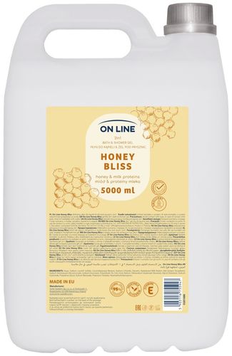 ON LINE 2w1 Płyn do kąpieli&Żel pod prysznic Miód&Proteiny mleka 5000 ml na Arena.pl