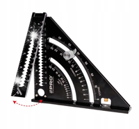 KĄTOWNIK STOLARSKI CIESIELSKI ALUMINIOWY PRZYMIAR KĄTOMIERZ BUDOWLANY 300mm