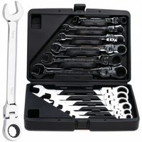 KLUCZE PŁASKIE OCZKOWE Z GRZECHOTKĄ KUTE CrV 12-EL