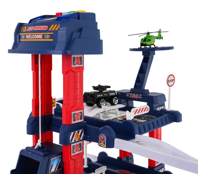 Duży Parking Interaktywny Garaż Dla Dzieci 3+ Elektryczna Winda + Mata Pod zdjęcie 5