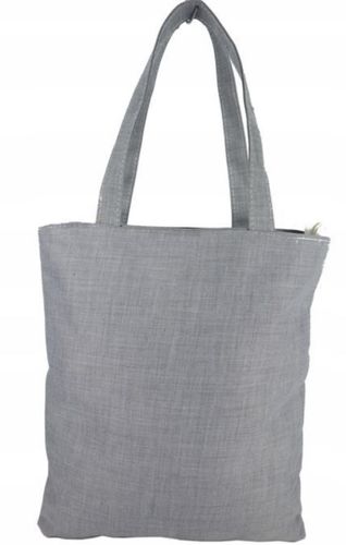 TOREBKA TORBA szara materiałowa Z zabawnym napisem ,TOWAR SPOD LADY'' na Arena.pl