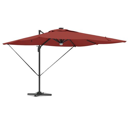 Parasol Roma Czerwony 286 x 285 x 270 cm Aluminium, Poliester na Arena.pl