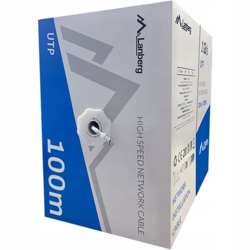 KABEL PRZEWÓD SIECIOWY LAN SKRĘTKA RJ45 UTP KAT.6 CAT.6 100M SZYBKI LANBERG na Arena.pl