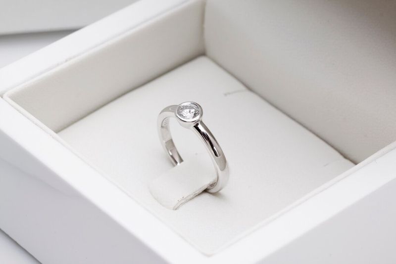 Emaga Złoty pierścionek PBD3893 - Diament zdjęcie 6