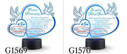 PODZIĘKOWANIA DLA RODZICÓW Świadków PREZENT na ŚLUB WESELE z TWOIM GRAWERem na Arena.pl