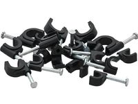 Uchwyt kabla 8mm czarny okrągły