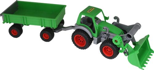 WADER 8817 Farmer-technik Traktor-ładowarka z przyczepą na Arena.pl