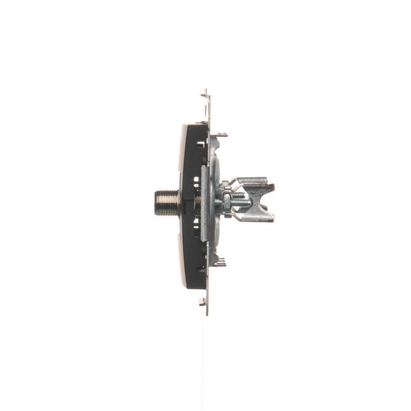 Simon54 Gniazdo antenowe typu „F” pojedyncze DASF1.01/49 czarny mat zdjęcie 3