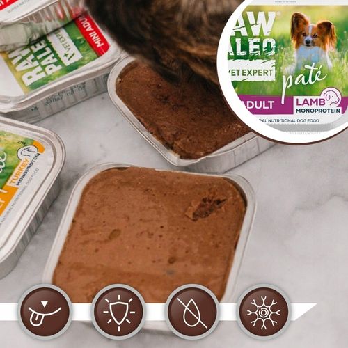 Mokra karma dla psów dorosłych małych ras jagnięcina Raw Paleo Pate 12x150g na Arena.pl
