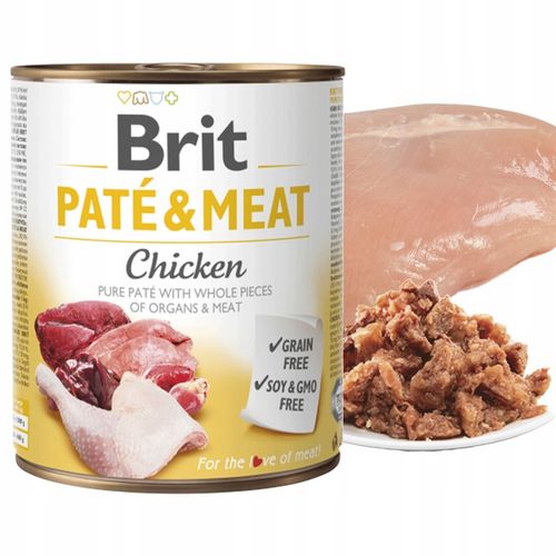BRIT PATE & MEAT Karma mokra dla psa MIX Smaków 12 x 800g bezzbożowa ADULT na Arena.pl