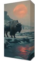 Obraz 20x40cm Żubrowy Monolit