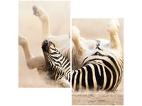 60X60CM ZEBRA DWU OBRAZ ŚCIAN
