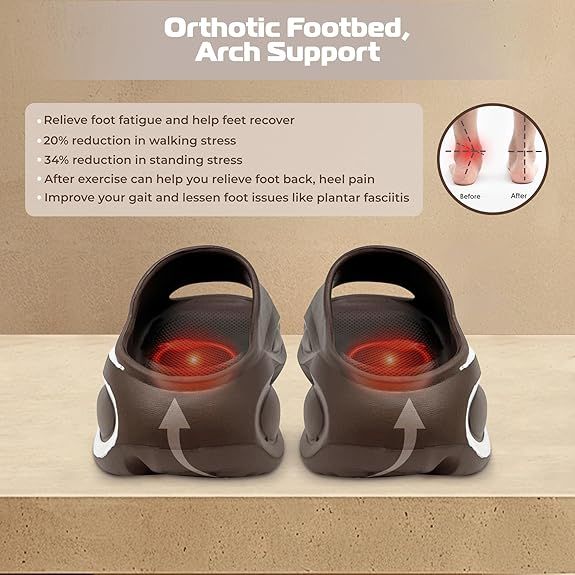 Sandały Klapki unisex materiał EVA brązowe rozmiar 40-41 zdjęcie 4