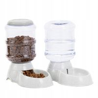 DOZOWNIK SUCHEJ KARMY I WODY AUTOMATYCZNY PODAJNIK MISKA DLA KOTA PODWÓJNA