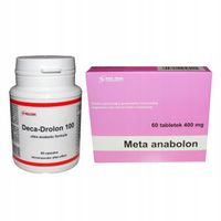 Deca 100 + Meta Anabolon  Masa i siła + Naklejka Testosteron = Sterydy