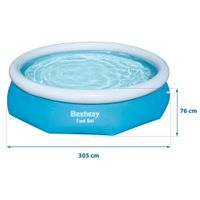 basen ogrodowy rozporowy 305 x 76 cm bestway 57266
