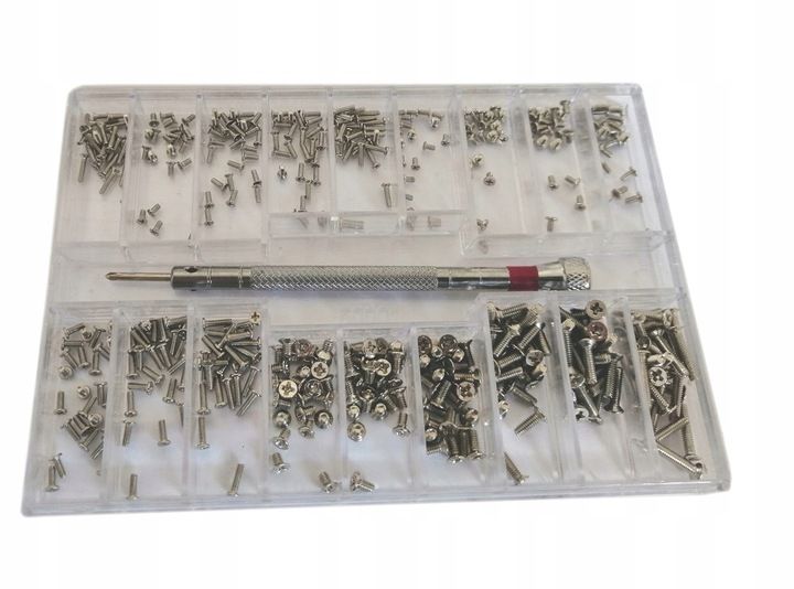 ZESTAW ŚRUB STOŻEK M1,2 M1,4 M2 360-SZTUK zdjęcie 1