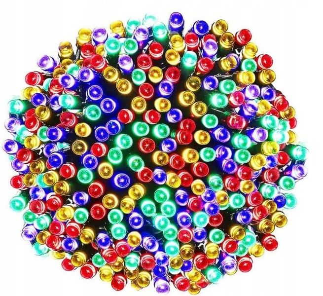 LAMPKI CHOINKOWE 1000 LED ZEWNĘTRZNE WEW MULTIKOLOR MIX PROGRAMATOR MOCNE zdjęcie 1