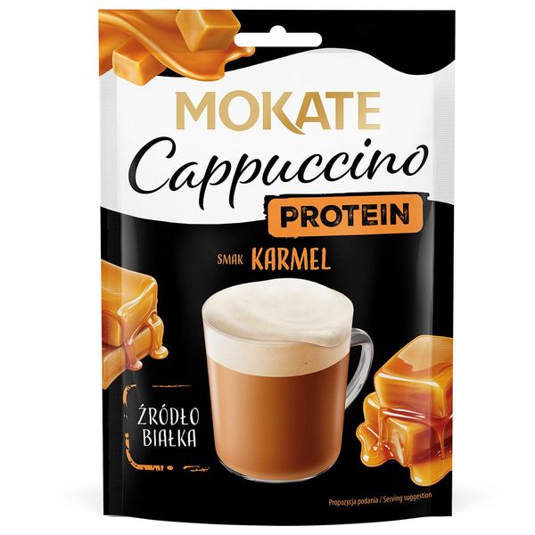 MOKATE CAPPUCINO 40G PROTEIN KARMEL zdjęcie 1