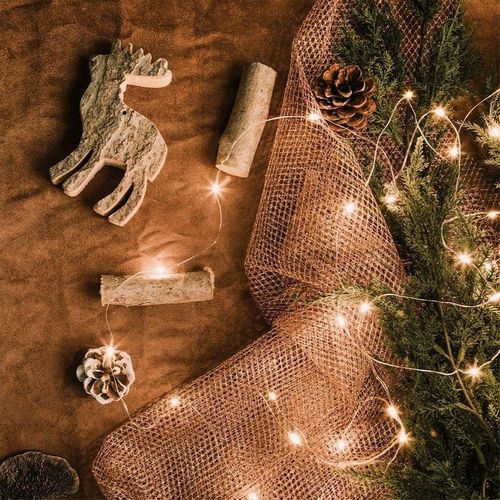 Lampki Druciki Świąteczne Dekoracyjne Ozdobne na Baterie Choinkowe 395 cm na Arena.pl