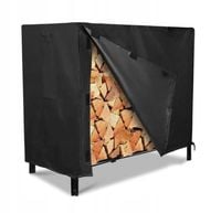 POKROWIEC NA DREWNO 122x61x107 cm CZARNY