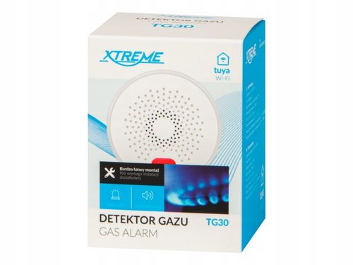 DETEKTOR CZUJNIK GAZU ZIEMNEGO PROPAN BUTAN METAN XTREME SMART TUYA WIFI na Arena.pl
