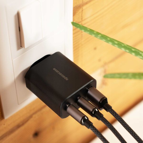 Spacecase Usb Charger 30W Gan Sc003B Black zdjęcie 6