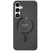 Etui Guess Rhinestones Printed MagSafe Samsung Galaxy S25 Ultra czarny