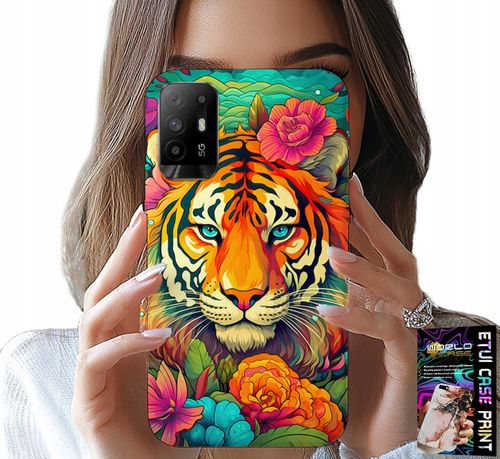 ETUI DO OPPO RENO 5Z / A94 5G - ZWIERZĘCE WZORY TYGRYS TYGRYSEK CASE na Arena.pl