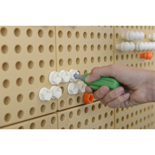 MASTERKIDZ Ręczne Narzędzia 6 Elementów Śrubokręt Klucz - Tablica Naukowo-Edukacyjna STEM na Arena.pl