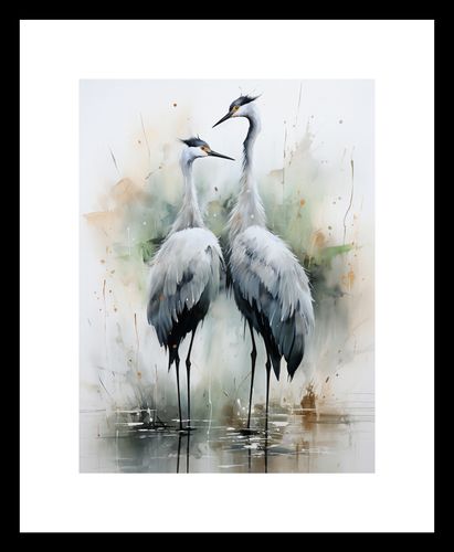 Plakat 15x20cm Tańczące Czaple na Arena.pl