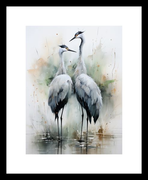 Plakat 15x20cm Tańczące Czaple zdjęcie 3