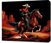 Obraz 70x60cm Galop przez Prerię