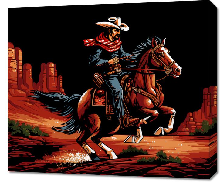 Obraz 70x60cm Galop przez Prerię zdjęcie 1