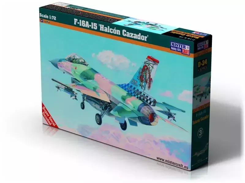 F-16A Block15 Halcon Cazador, D-34, 1:72 zdjęcie 1
